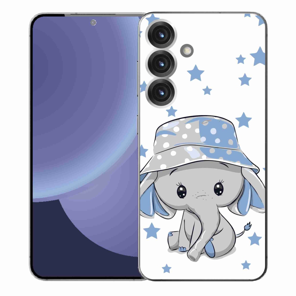 Gél védőhuzat mmCase Samsung Galaxy S25+ - kék elefánthoz