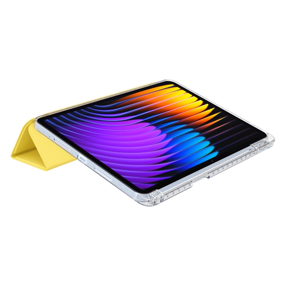 Origami intelligens pozicionáló tok Xiaomi Pad 7/7 Pro táblagéphez - sárga