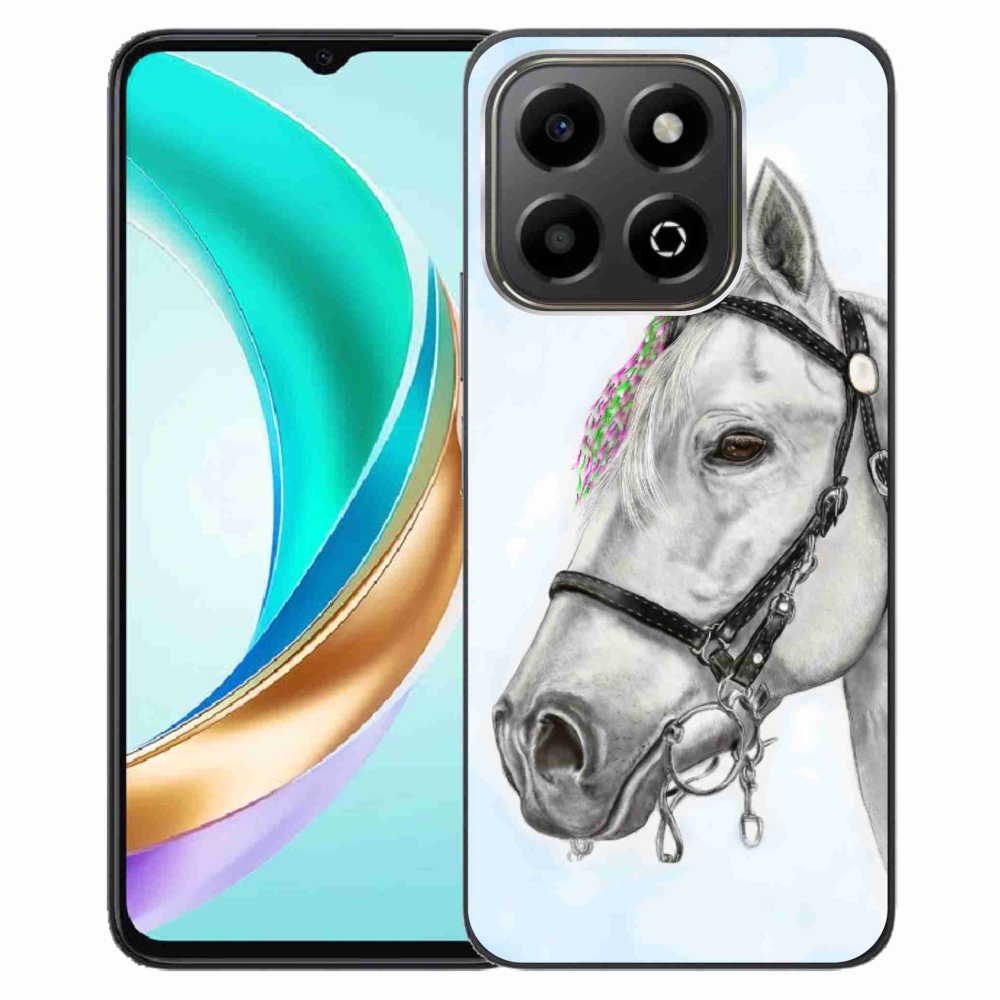 Zselés borítás mmCase a Honor X6b készülékhez - fehér ló 1