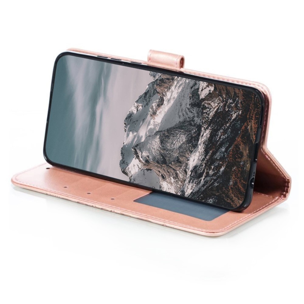 Mandala könyvtáska Honor 400 Lite-hoz - rózsaarany