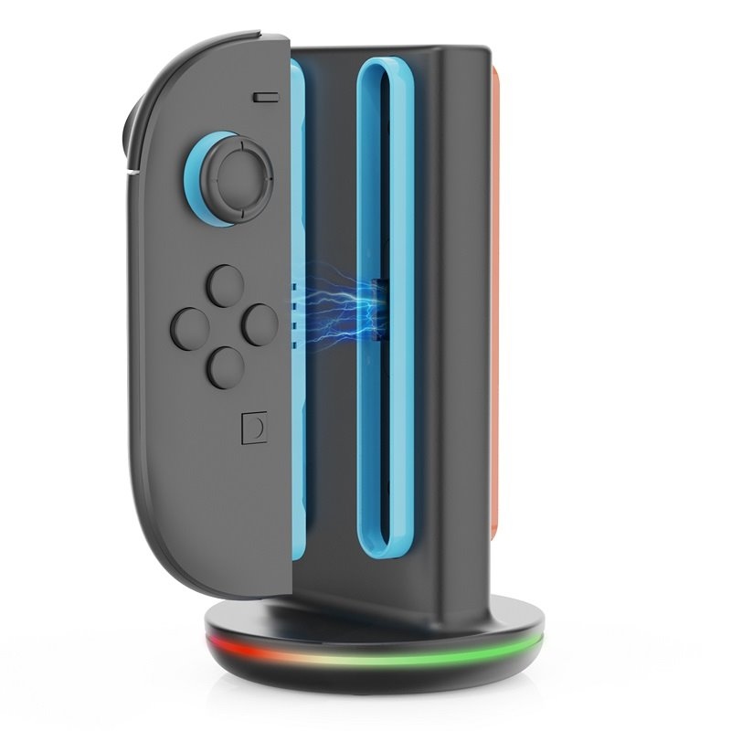 iPega SW2051 töltőállomás RGB-vel JoyCon vezérlőkhöz Nintendo Switch 2 Fekete