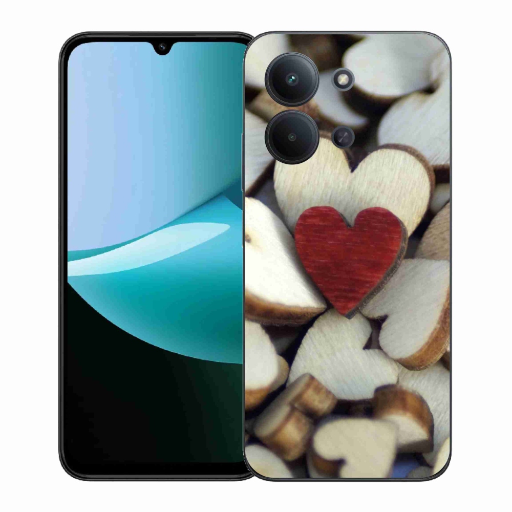 Gél borítás mmCase a Xiaomi Redmi 15C 4G (171mm)/Poco C85 4G (171mm) - gravírozott piros szívvel