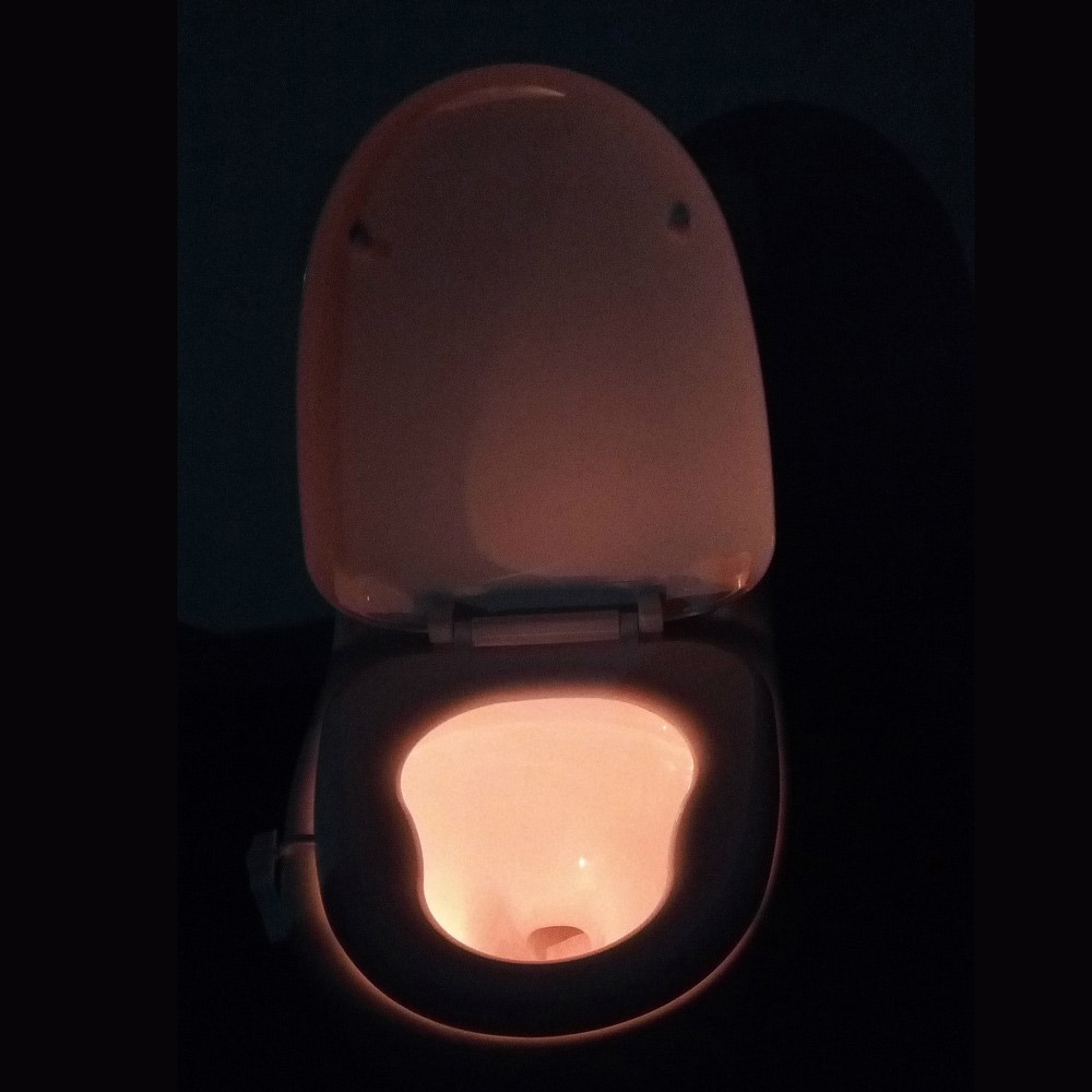 Intelligens színes WC-háttérvilágítás mozgásérzékelővel és 8 fényárnyalattal