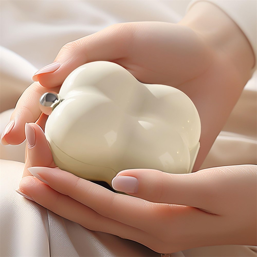 Mini gyógyszer- és ékszerszervező 7 rekesszel - virágmintás fehér