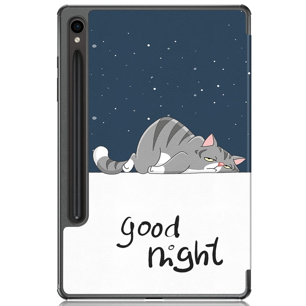 Nyomtatás intelligens záró tok Samsung Galaxy Tab S9/Tab S10 készülékhez - macska