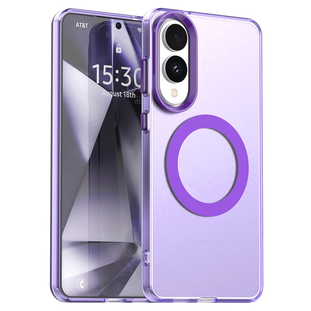 Candy zselés tok MagSafe-val Samsung Galaxy S25 Edge-re - lila