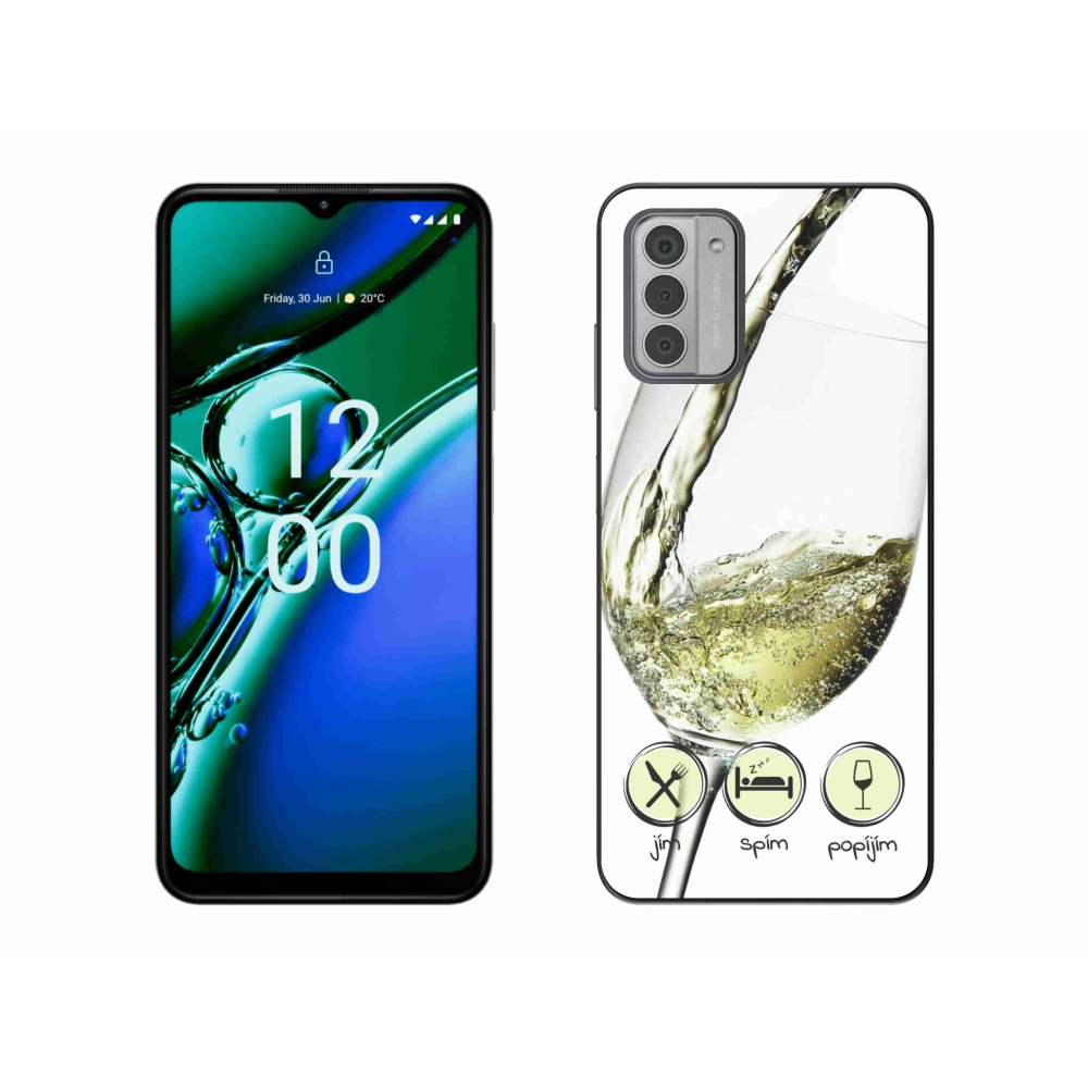 Gél tok mmCase a Nokia G42 készülékhez - borospohár fehér