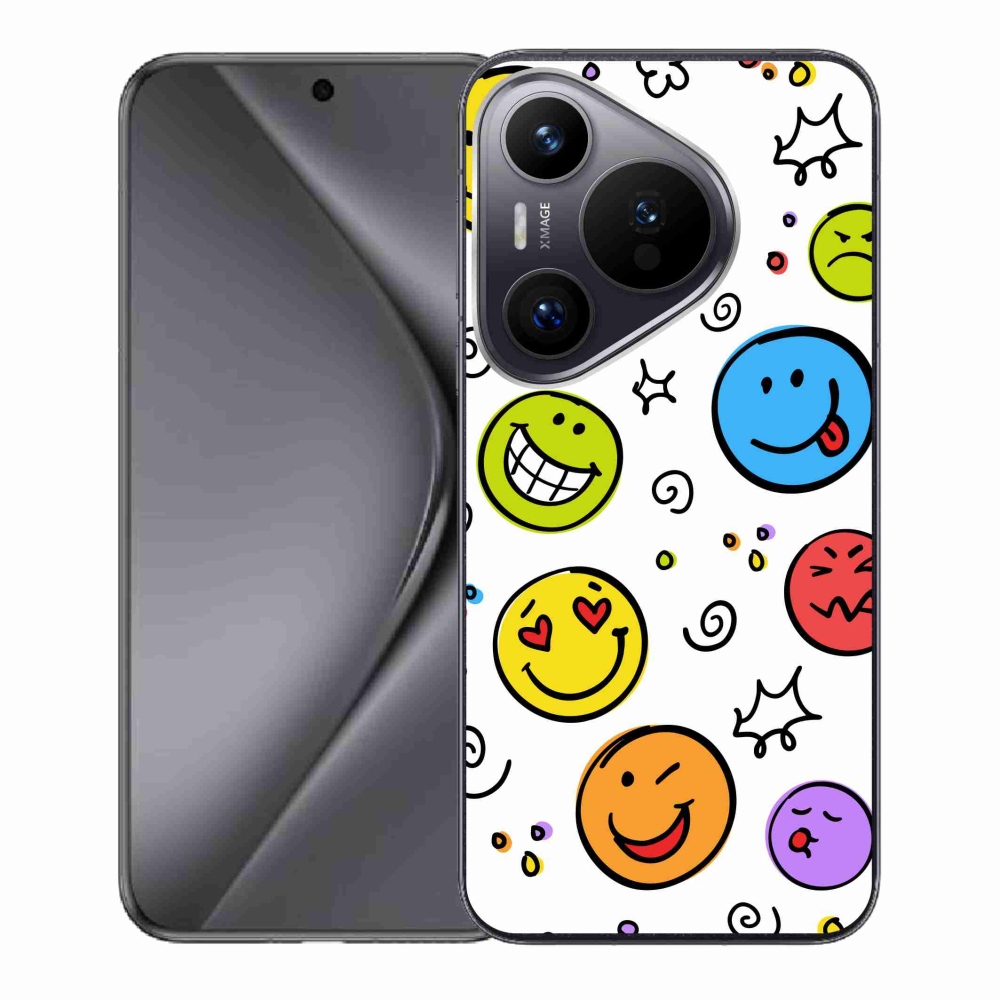 Gél borító mmCase a Huawei Pura 70 készülékhez - smiley-k