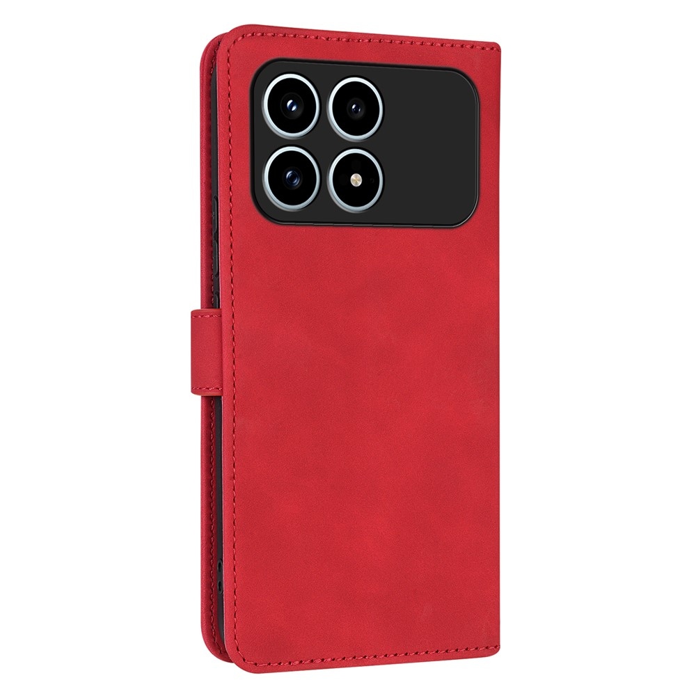 AZNS tok könyv tok Xiaomi Poco F8 Pro 5G-hez - piros