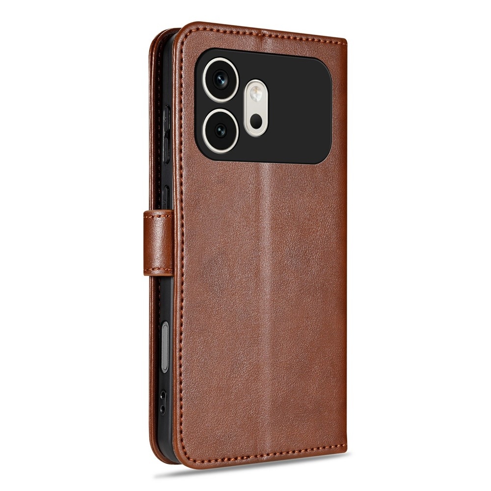 AZNS könyvtáska a Honor 600 5G készülékhez - barna