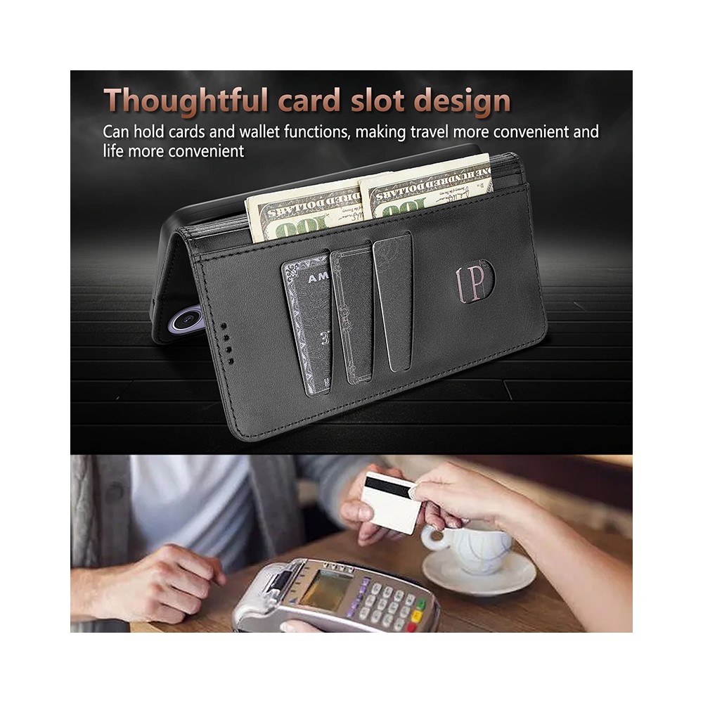 AZNS könyvtáska Samsung Galaxy A57 5G - fekete