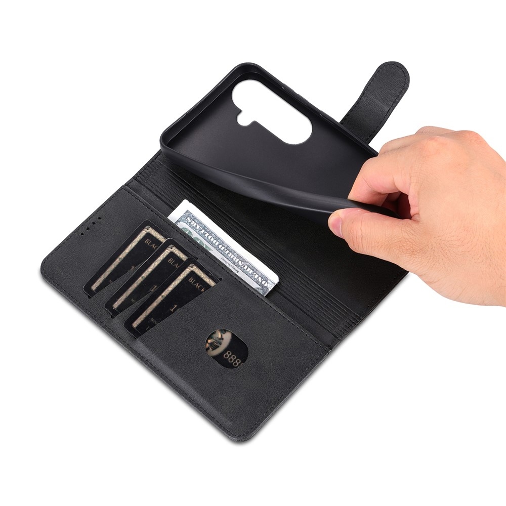 AZNS könyvtáska Samsung Galaxy A57 5G - fekete