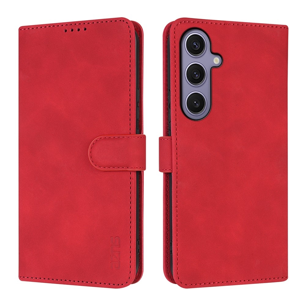 AZNS könyvtáska Samsung Galaxy A57 5G - piros