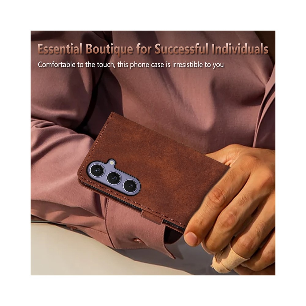 AZNS könyvtáska Samsung Galaxy A57 5G - barna