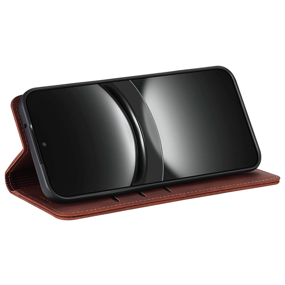 AZNS könyvtáska Samsung Galaxy A57 5G - barna