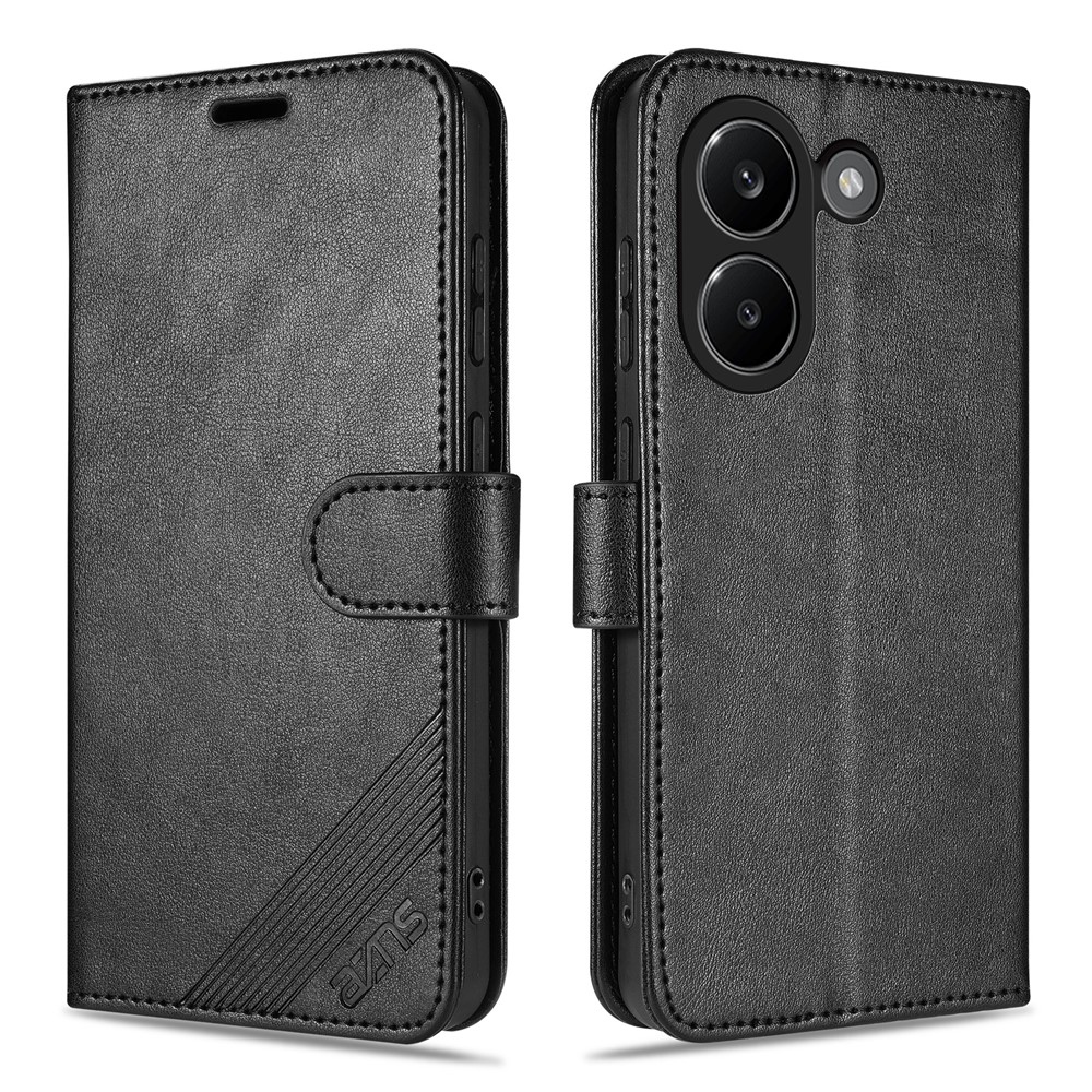 AZNS könyv tok a Xiaomi Poco X8 Pro 5G-hez - fekete