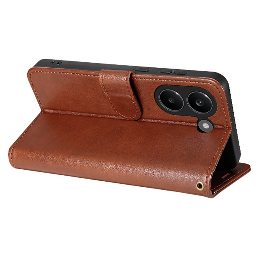 AZNS könyv tok a Xiaomi Poco X8 Pro 5G-hez - barna színű