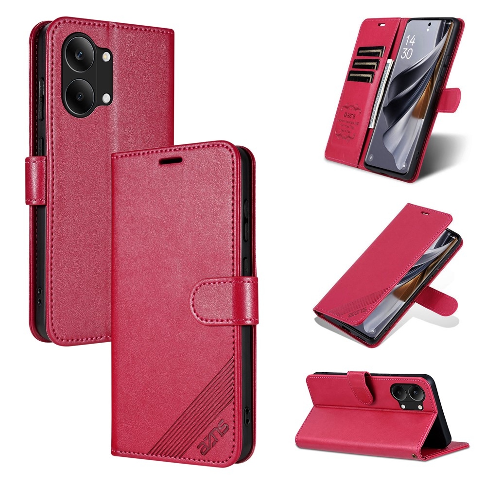 AZNS könyv tok a Xiaomi Poco X8 Pro Max 5G-hez - piros