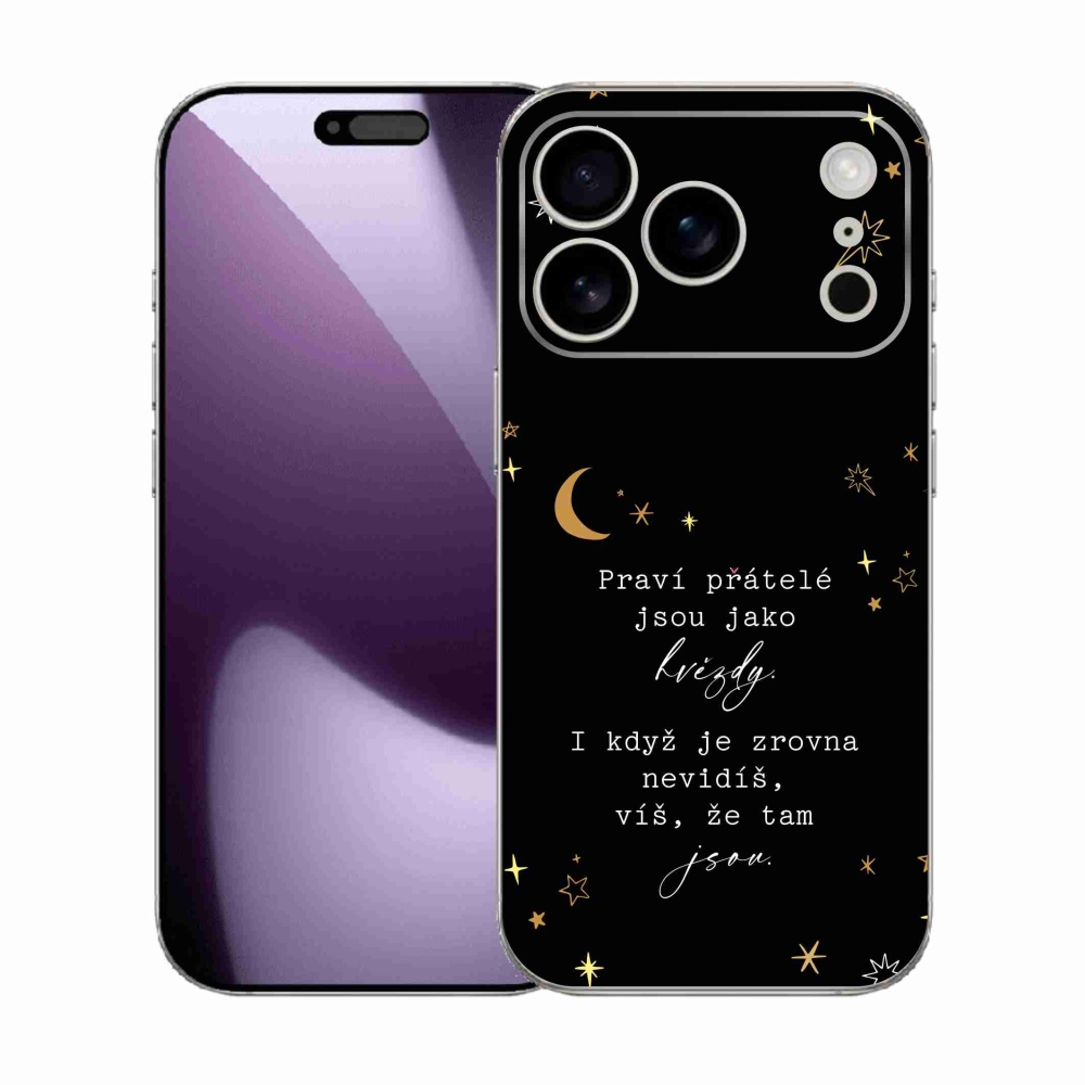 Gél borítás mmCase iPhone 17 Pro készülékhez - Idézet 6 fekete háttér