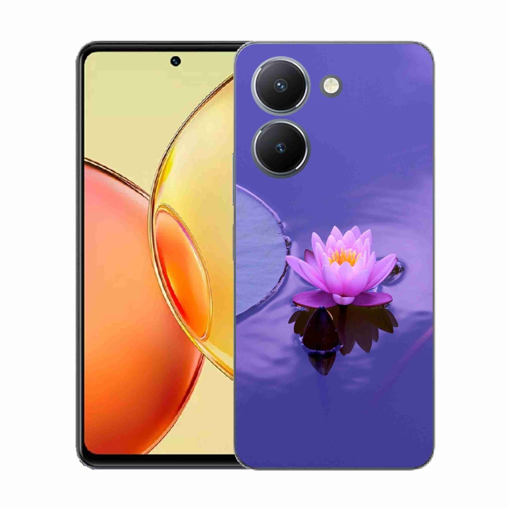 Zselés borítás mmCase a Vivo Y36-hoz - virág a felületen