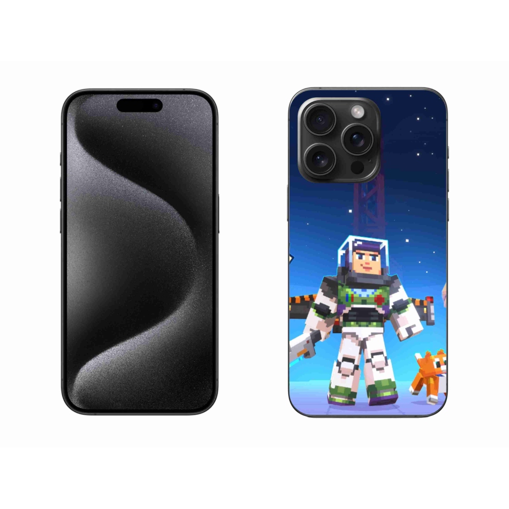 Gél borítás mmCase iPhone 15 Pro Max készülékhez - minecraft 2