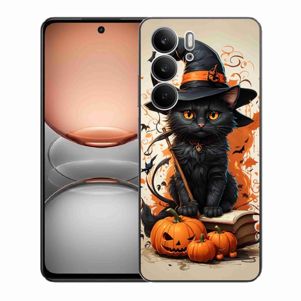 Zselés borítás mmCase a Realme C75 készülékhez - cat wizard