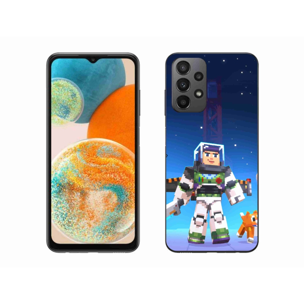 Gél borítás mmCase Samsung Galaxy A23 4G/5G készülékhez - minecraft 2
