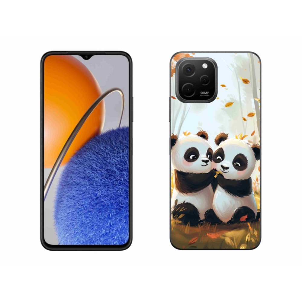 Gél borító mmCase a Huawei Nova Y61 készülékhez - pandák