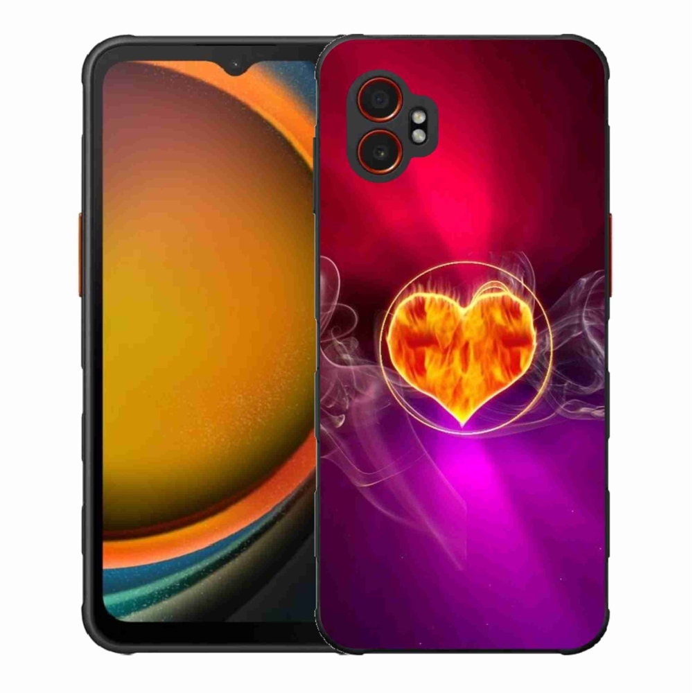 Zselés borítás mmCase Samsung Galaxy Xcover 7 Pro - tüzes szív