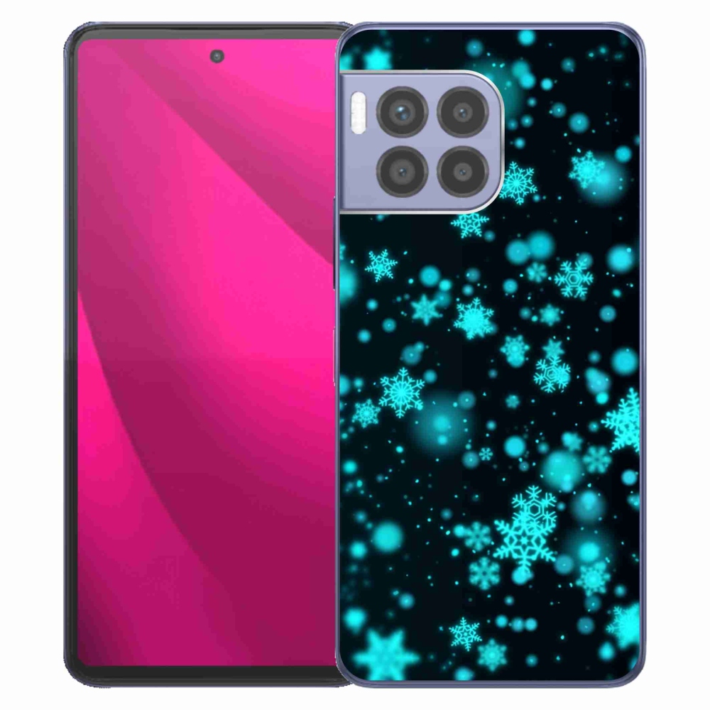 Zselés borítás mmCase a T-Mobile T Phone 2 Pro készülékhez - hópelyhek 1