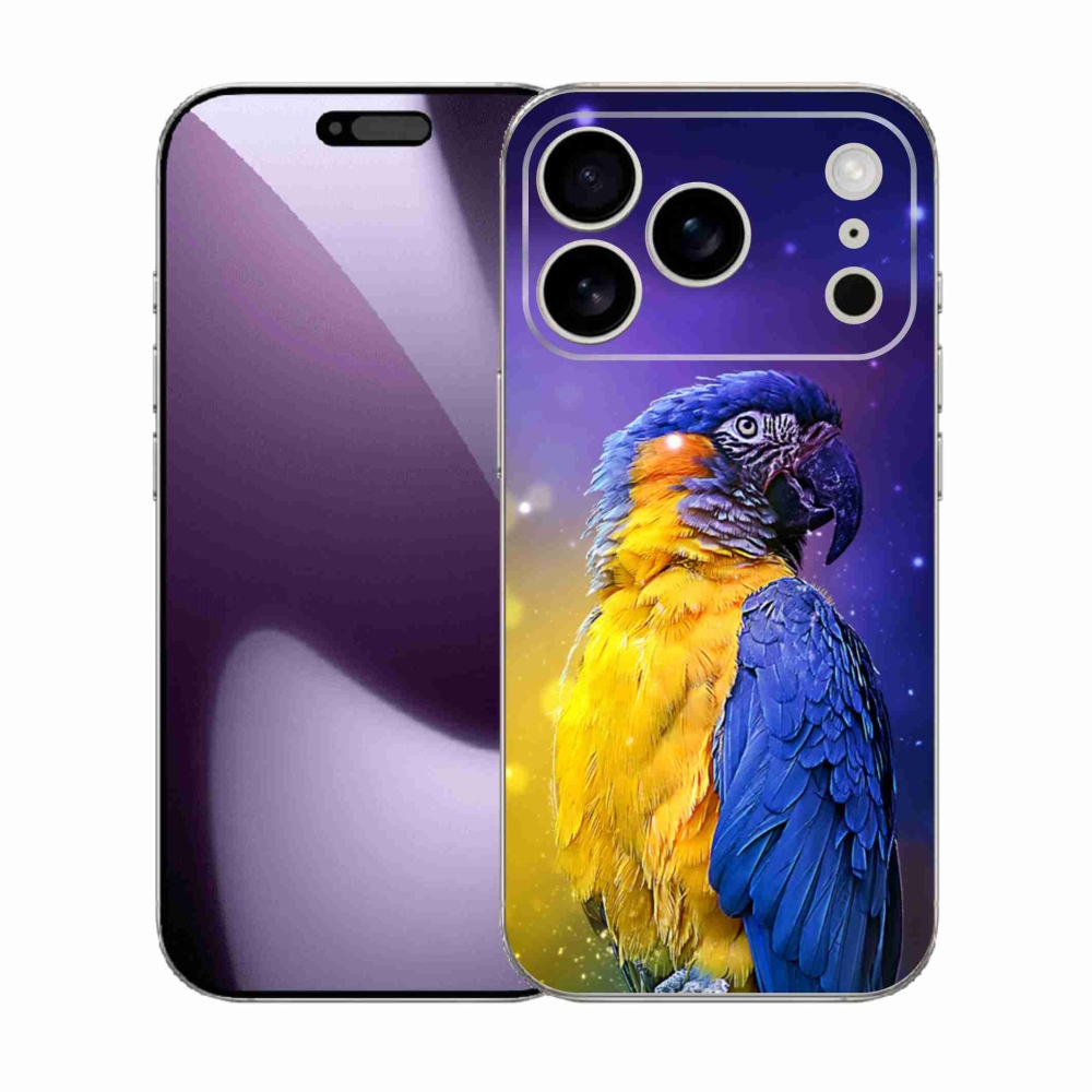 Zselés borítás mmCase iPhone 17 Pro készülékhez - papagáj ara 1