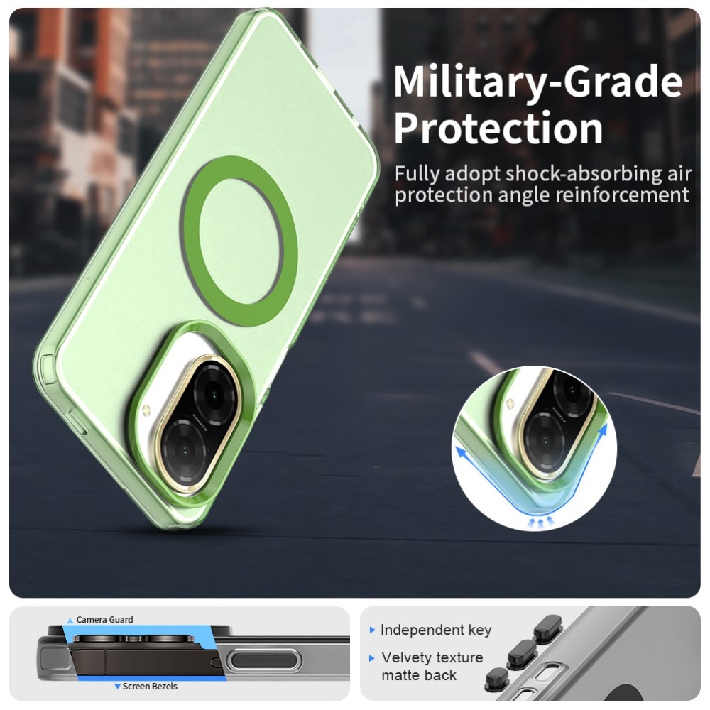 Candy zselés tok MagSafe-val Xiaomi Redmi A5 (171.7x77.8x8.3mm) - zöld