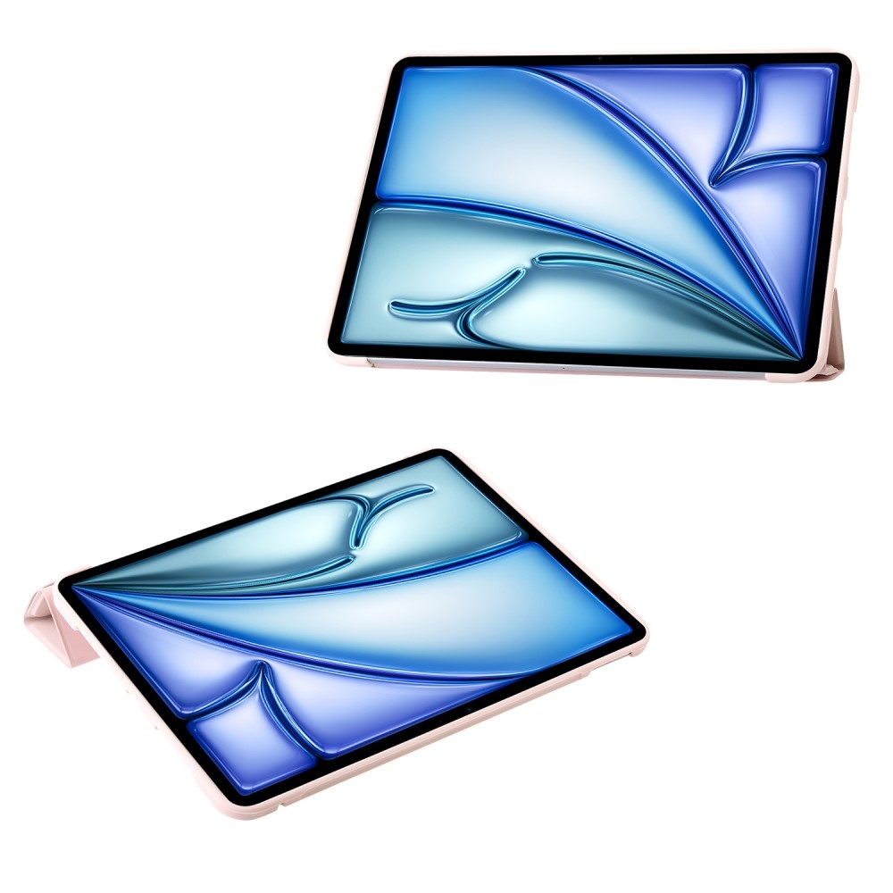 Origamis intelligens pozicionáló táblagép tok iPad Air 13 (2024)/(2025) - rózsaszín