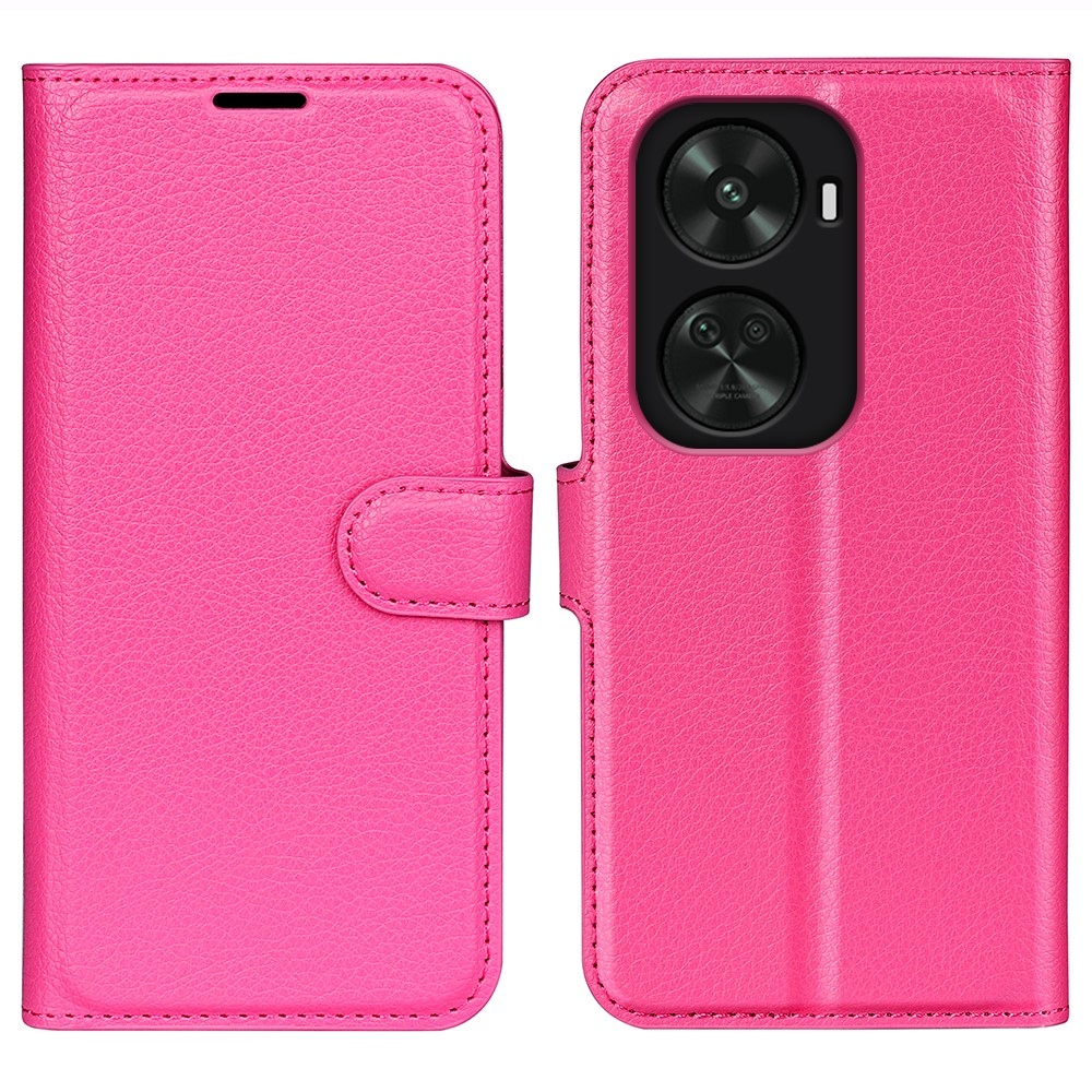 Litchi könyv tok a Huawei Nova 12 SE-hez - rózsaszínű