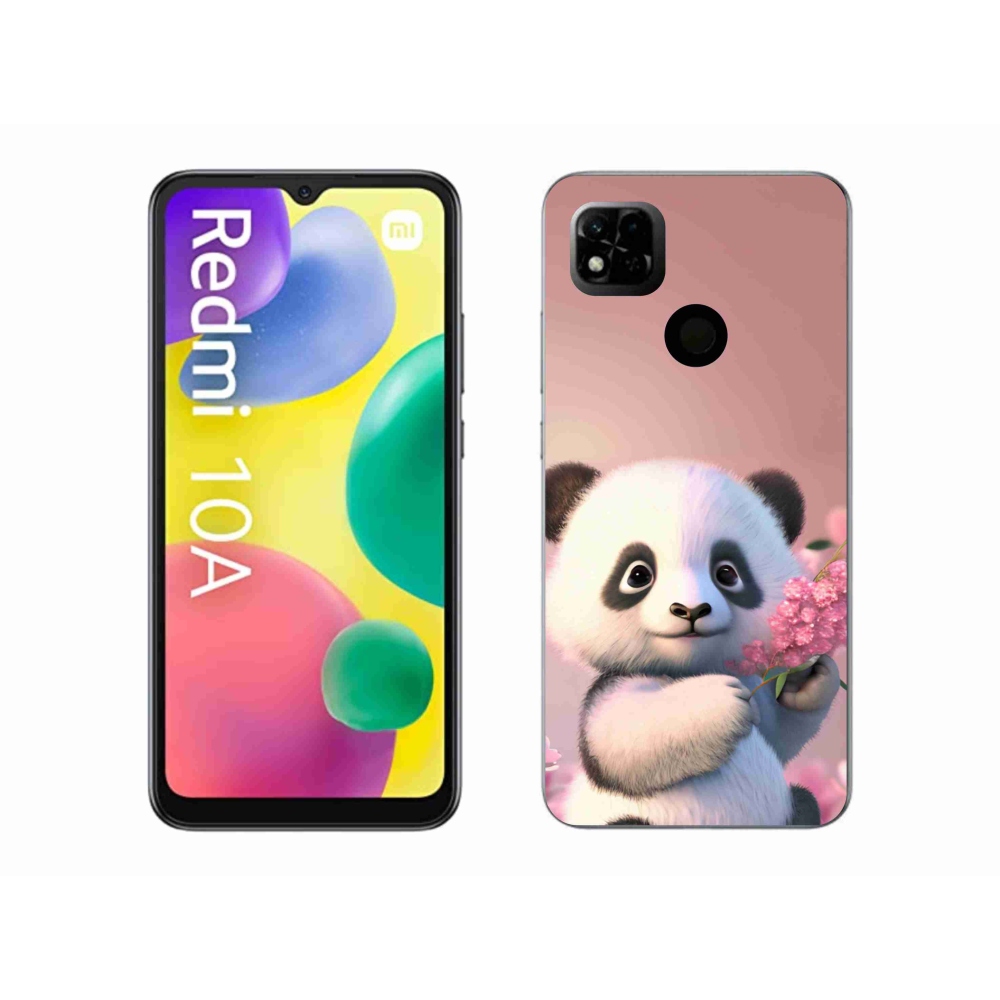 Gél borító mmCase a Xiaomi Redmi 10A számára - aranyos panda
