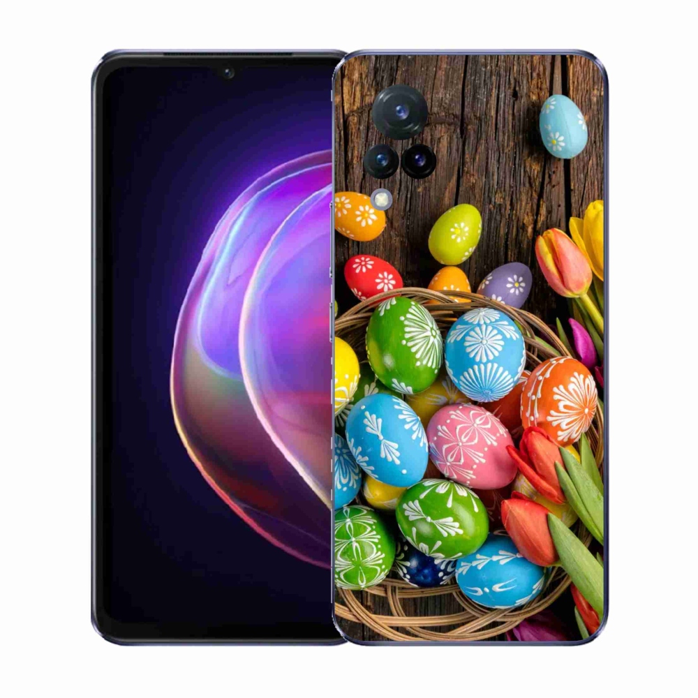 Gél borító mmCase a Vivo V21 4G/5G készülékhez - Húsvéti tojás