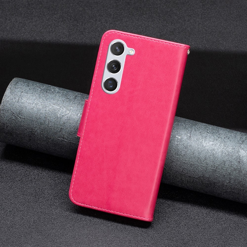 Pillangó könyv tok Samsung Galaxy S24 - rózsaszínű