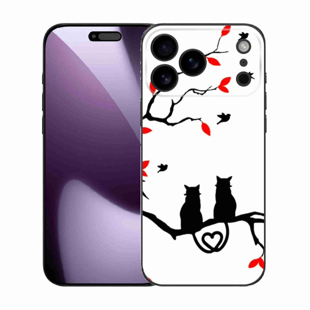 Zselés borítás mmCase iPhone 17 Pro Max készülékhez - macska szeretet