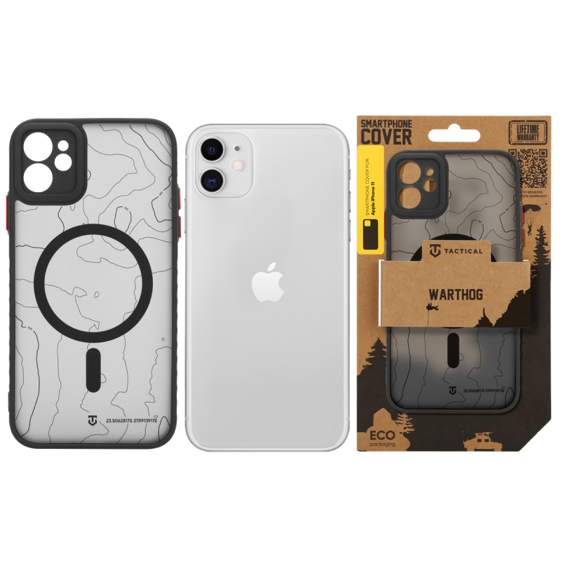 Tactical MagForce Warthog tok az Apple iPhone 11-hez, Asphalt színben