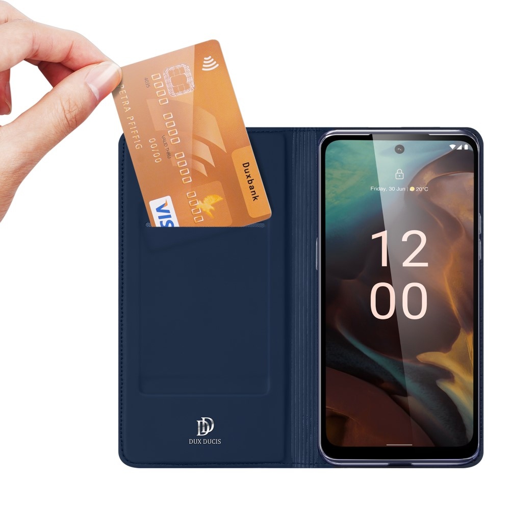 DUX könyvtáska Nokia XR21 készülékhez - sötétkék