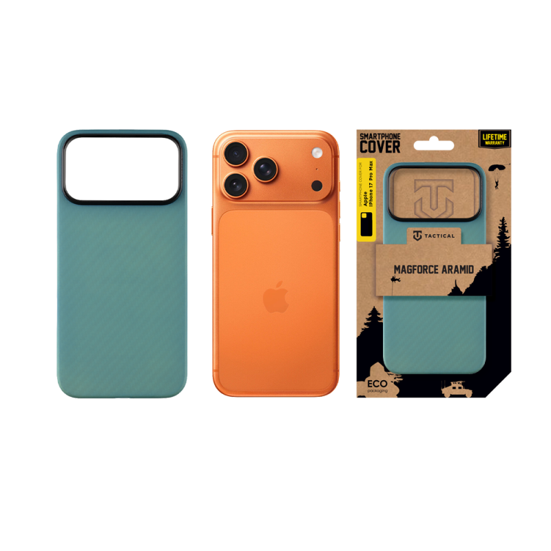 Taktikai MagForce Aramid borító Apple iPhone 17 Pro Max készülékhez Blue Jay