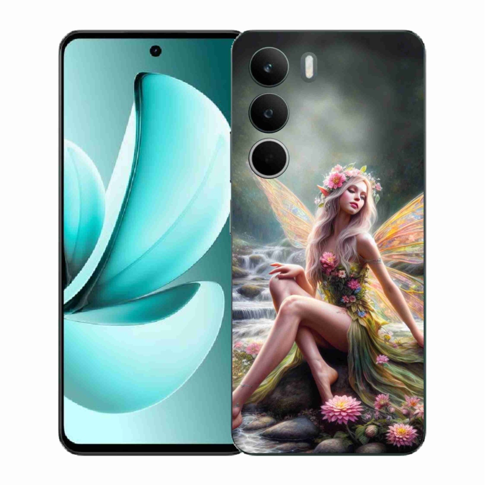 Zselés borítás mmCase a Realme C71 készülékhez - pillangó nő 1