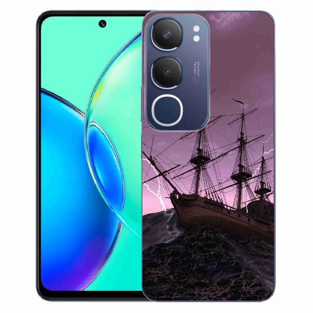 Gélburkolat mmCase a Vivo Y19s készülékhez - hajó a viharban