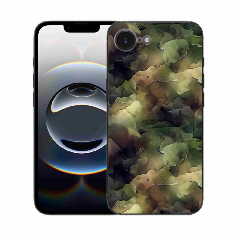 Zselés borítás mmCase iPhone 16e készülékhez - terepszínű minta 10