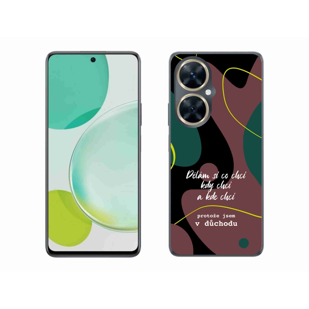 Gél borító mmCase a Huawei Nova 11i készülékhez - vicces szöveg 10 fekete háttér