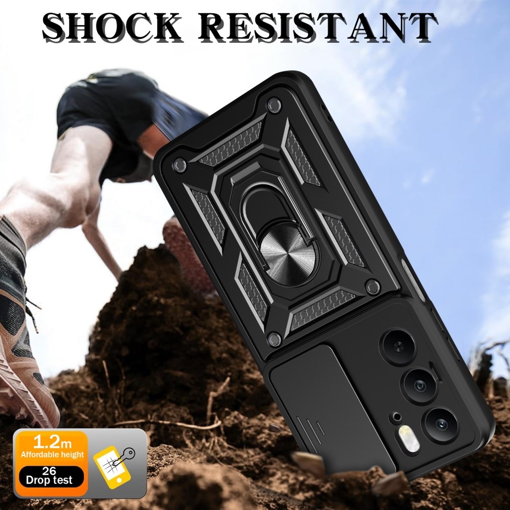 Csúszásálló borítás a Realme 14x 5G/Realme C75 készülékhez - fekete