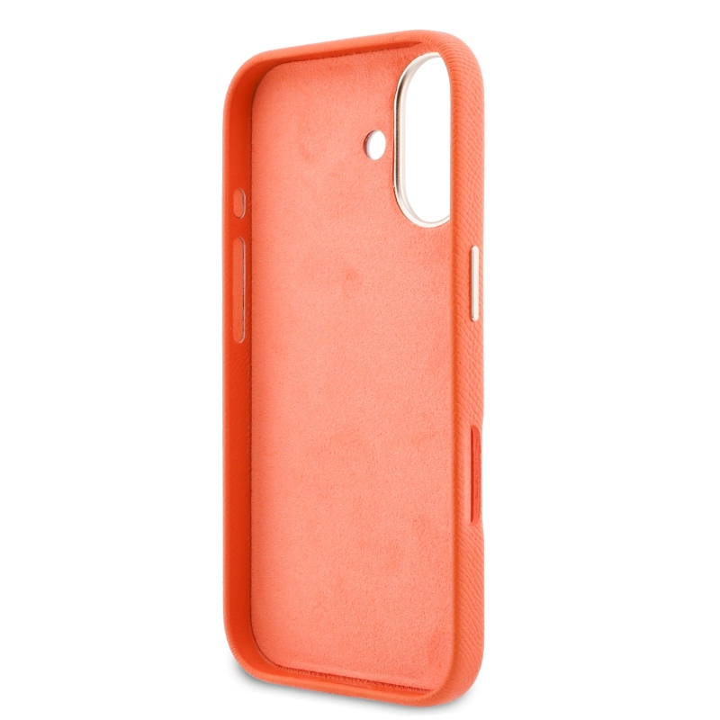 Guess PU gyanta logós hátlap iPhone 17 narancssárga borítóhoz