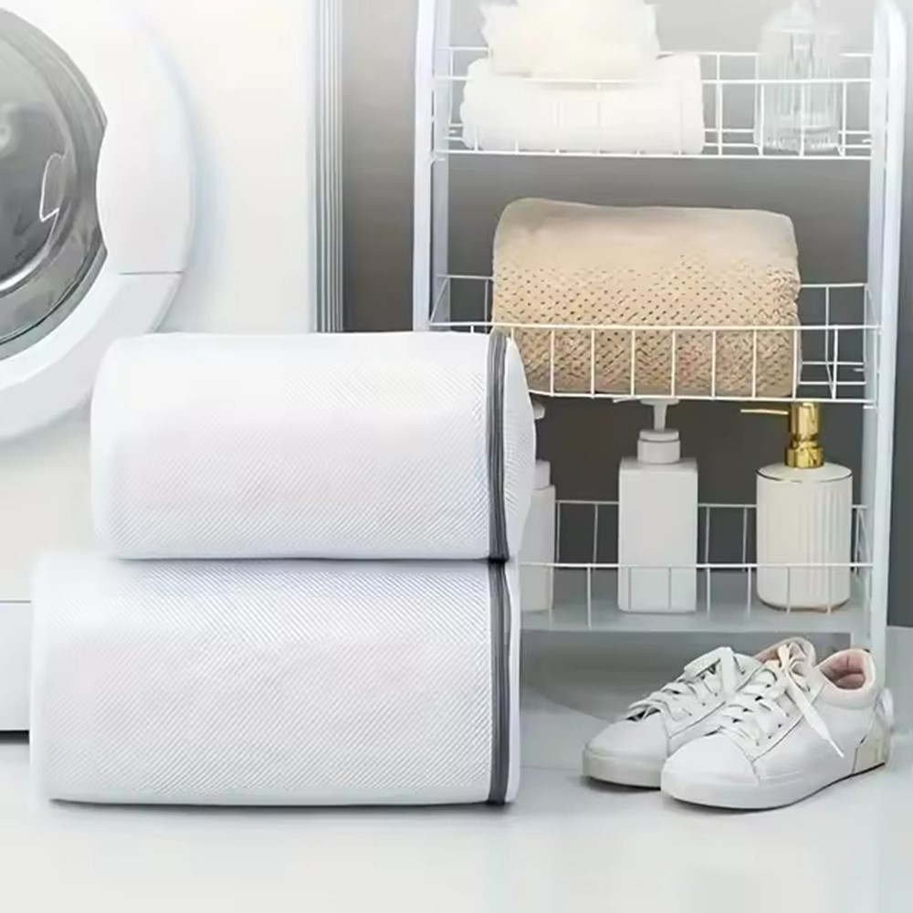 Cipzáras hálós cipőmosózsák - L méret