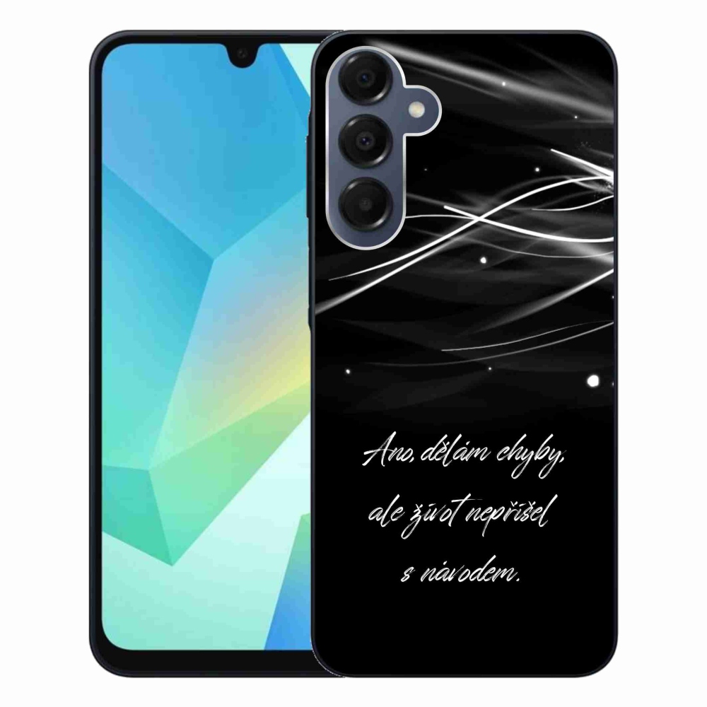 Gél borítás mmCase Samsung Galaxy A16 4G/5G készülékhez - idézőjelben fekete háttérrel