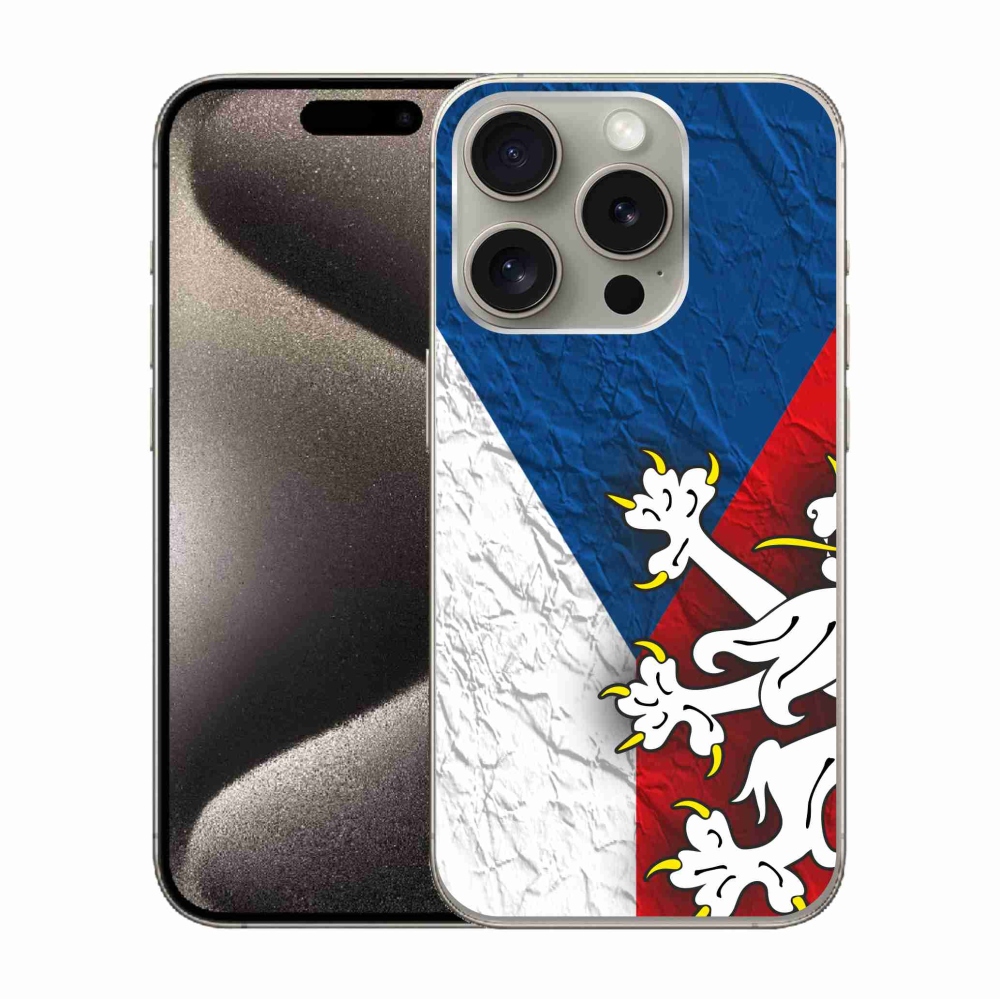 Zselés borítás mmCase iPhone 15 Pro készülékhez - cseh zászló 1